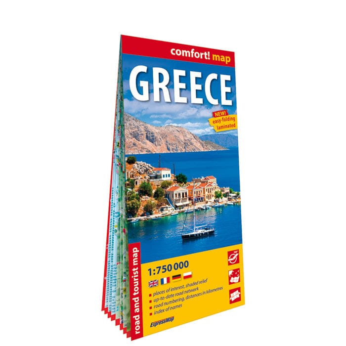 Carte routière plastifiée - Grèce | Express Map carte routière Express Map 