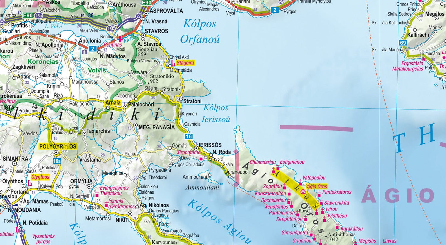 Carte routière plastifiée - Grèce | Express Map carte routière Express Map 
