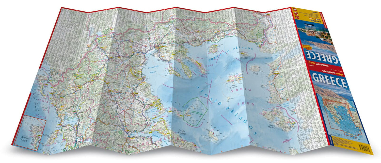Carte routière plastifiée - Grèce | Express Map carte routière Express Map 