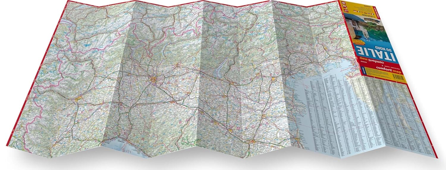 Carte routière plastifiée - Italie Nord | Express Map carte routière Express Map 