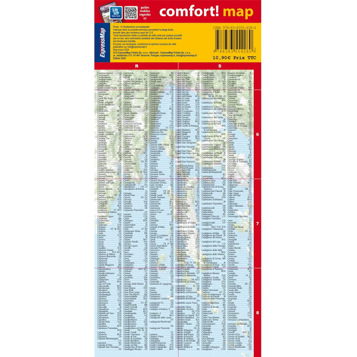 Carte routière plastifiée - Italie Nord | Express Map carte routière Express Map 