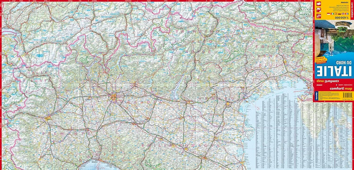 Carte routière plastifiée - Italie Nord | Express Map carte routière Express Map 