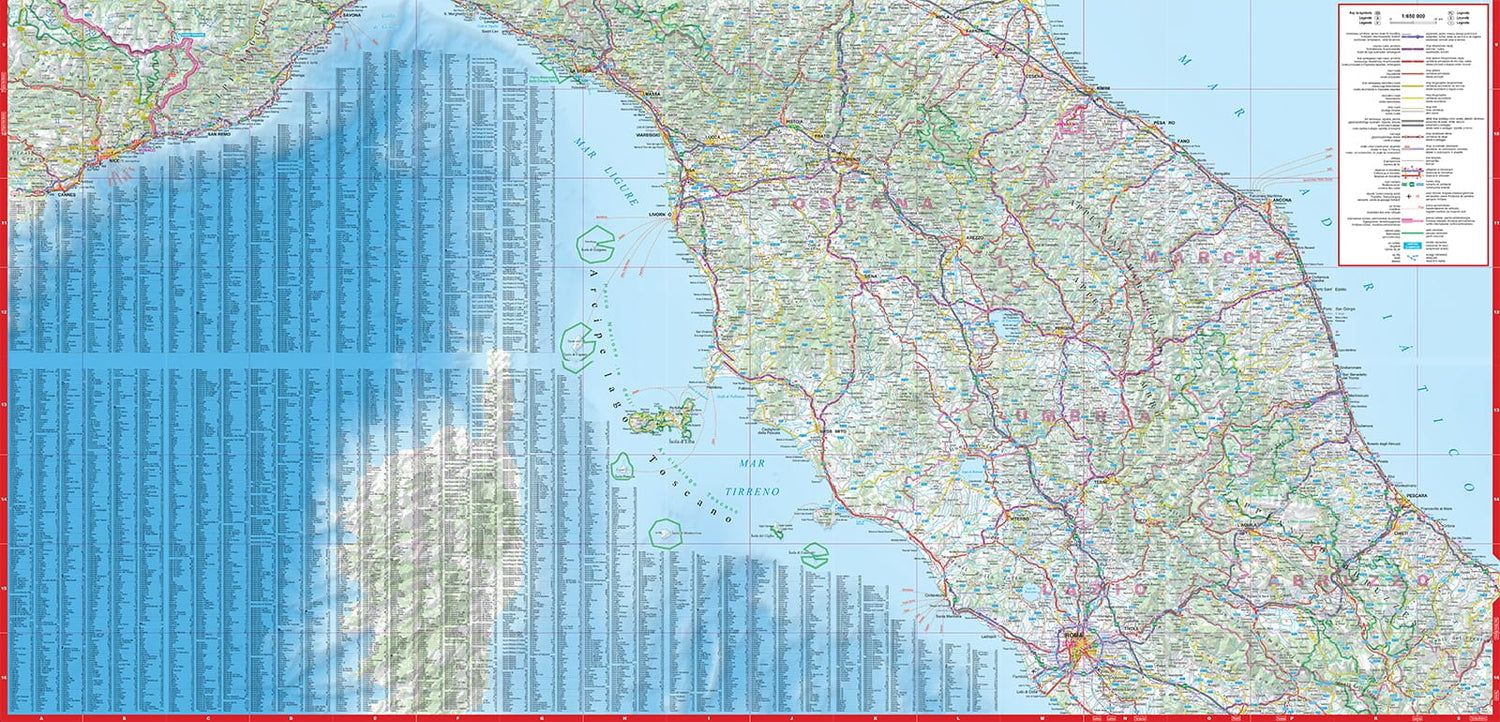 Carte routière plastifiée - Italie Nord | Express Map carte routière Express Map 