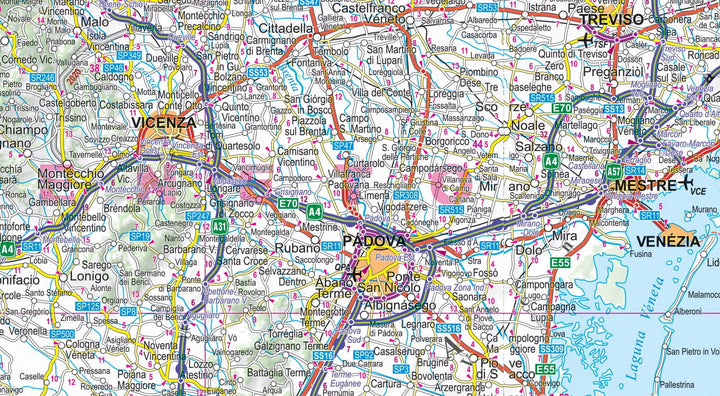 Carte routière plastifiée - Italie Nord | Express Map carte routière Express Map 