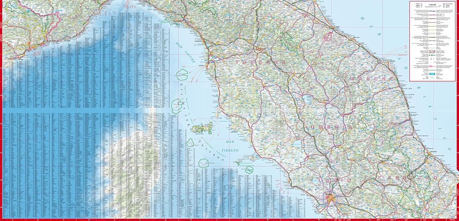 Carte routière plastifiée - Italie Nord | Express Map carte routière Express Map 