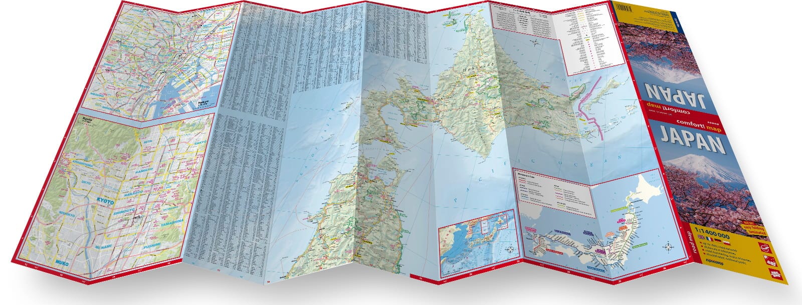 Carte routière plastifiée - Japon | Express Map carte routière Express Map