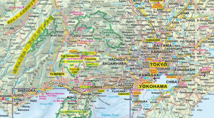 Carte routière plastifiée - Japon | Express Map carte routière Express Map 