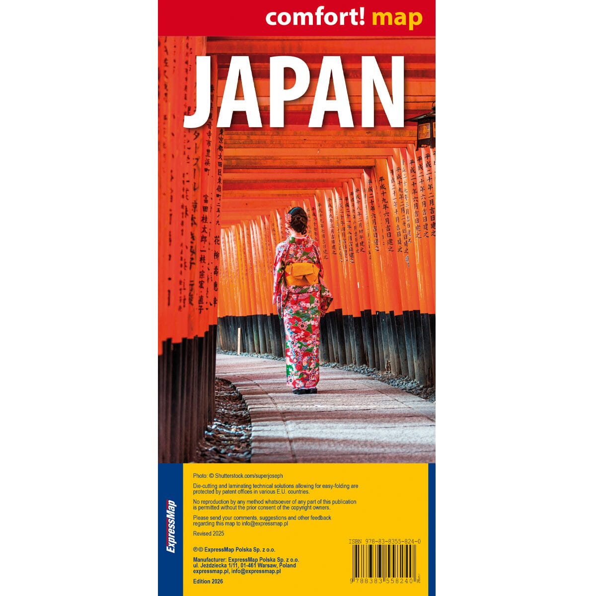 Carte routière plastifiée - Japon | Express Map carte routière Express Map 