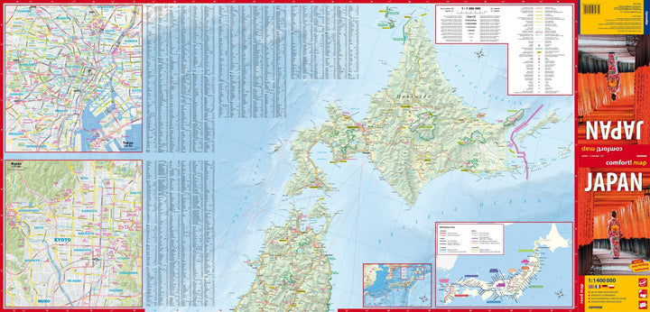Carte routière plastifiée - Japon | Express Map carte routière Express Map 