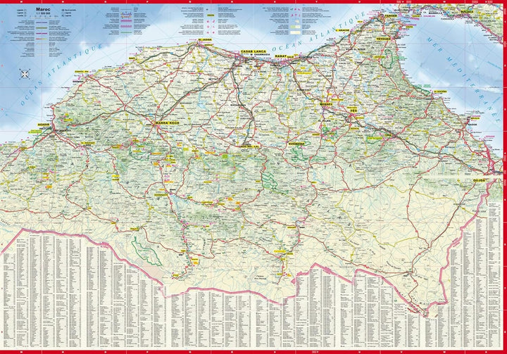 Carte routière plastifiée - Maroc | Express Map carte routière Express Map 