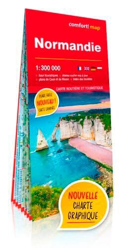 Carte routière plastifiée - Normandie | Express Map carte routière Express Map