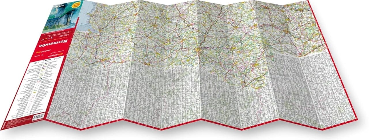 Carte routière plastifiée - Normandie | Express Map carte routière Express Map