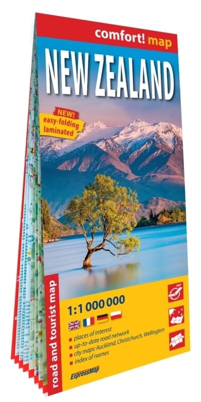 Carte routière plastifiée - Nouvelle Zélande | Express Map carte routière Express Map
