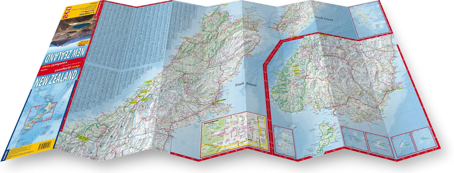 Carte routière plastifiée - Nouvelle Zélande | Express Map carte routière Express Map 
