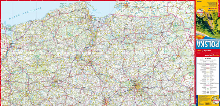 Carte routière plastifiée - Pologne | Express Map carte routière Express Map 