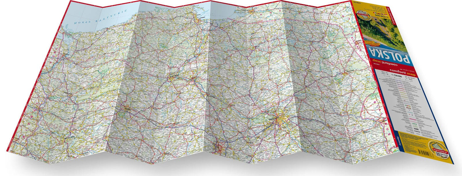 Carte routière plastifiée - Pologne | Express Map carte routière Express Map 