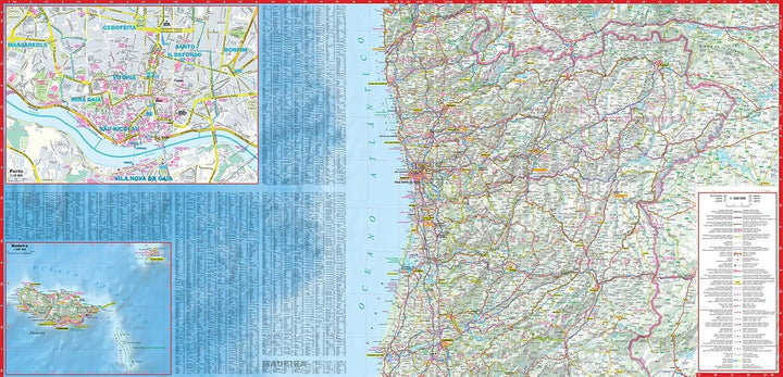 Carte routière plastifiée - Portugal | Express Map carte routière Express Map 