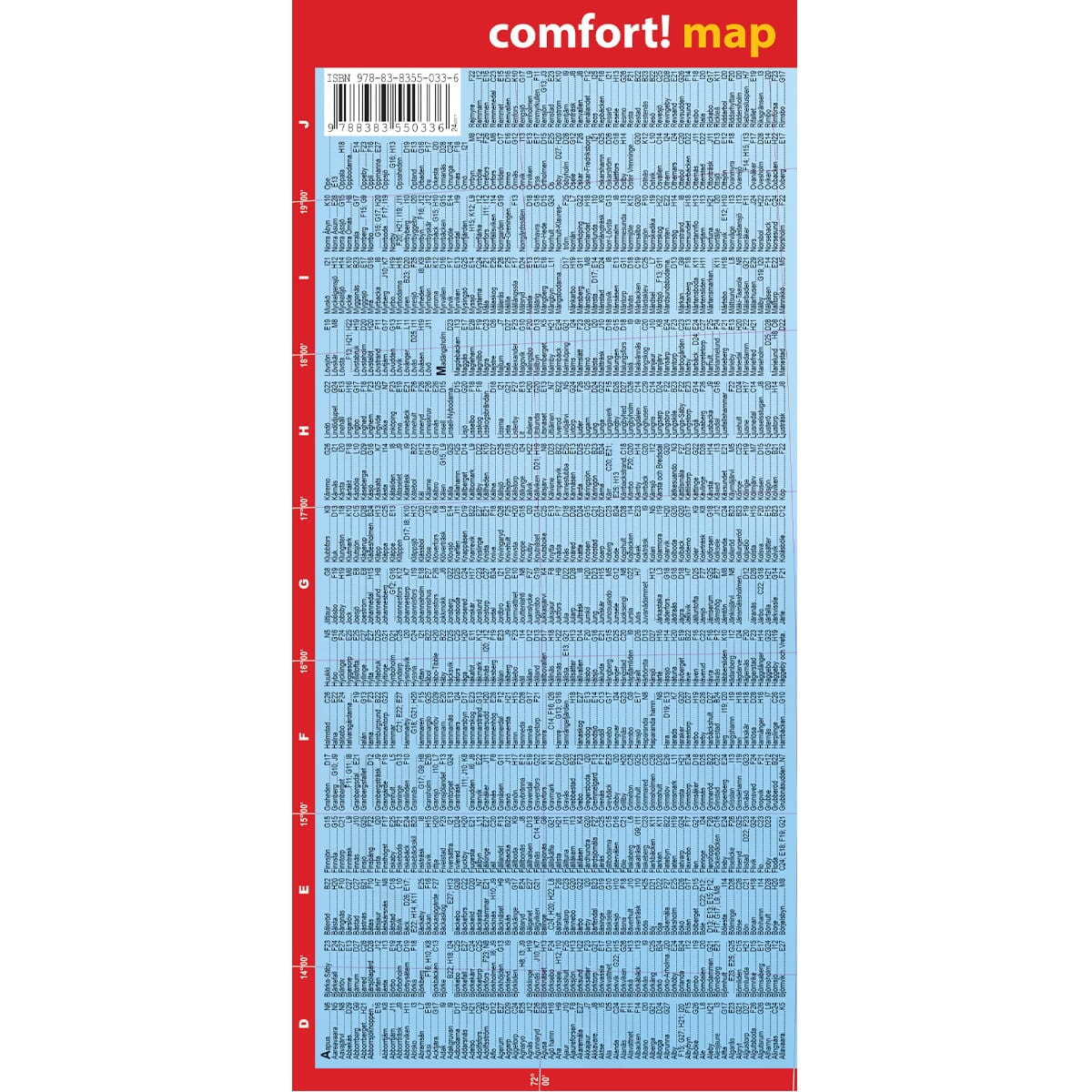 Carte routière plastifiée - Suède | Express Map carte routière Express Map