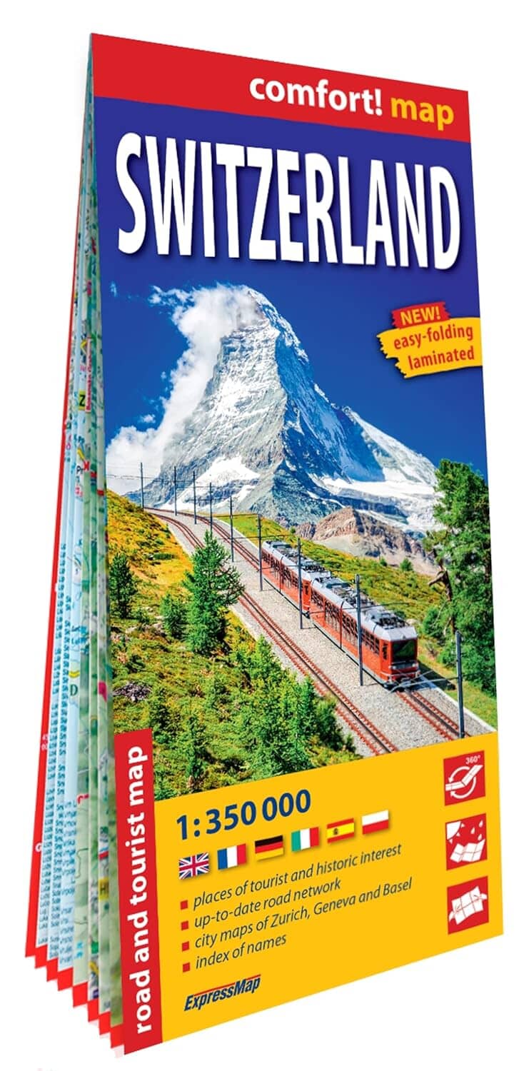 Carte routière plastifiée - Suisse | Express Map carte routière Express Map 