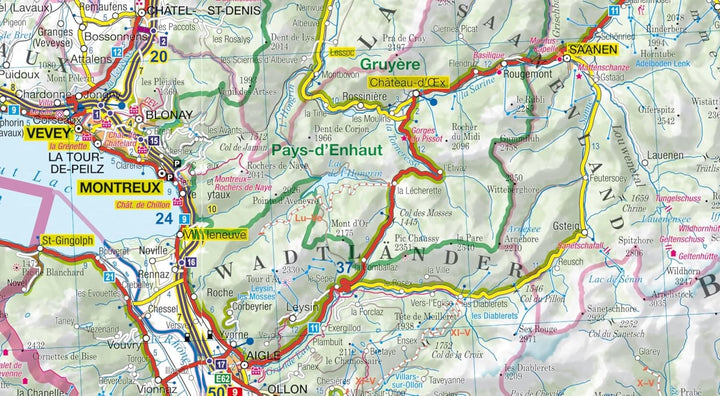 Carte routière plastifiée - Suisse | Express Map carte routière Express Map 
