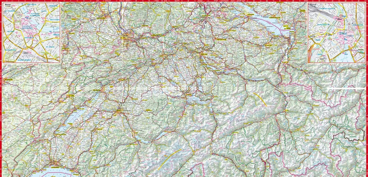 Carte routière plastifiée - Suisse | Express Map carte routière Express Map 