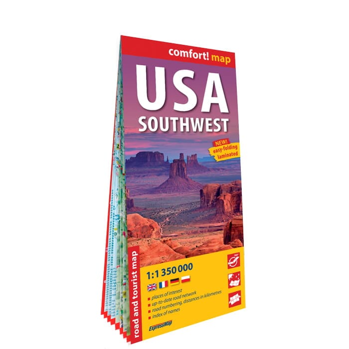 Carte routière plastifiée - USA Sud Ouest | Express Map carte de voyage Express Map 