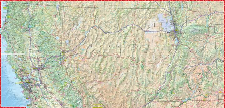 Carte routière plastifiée - USA Sud Ouest | Express Map carte pliée Express Map 