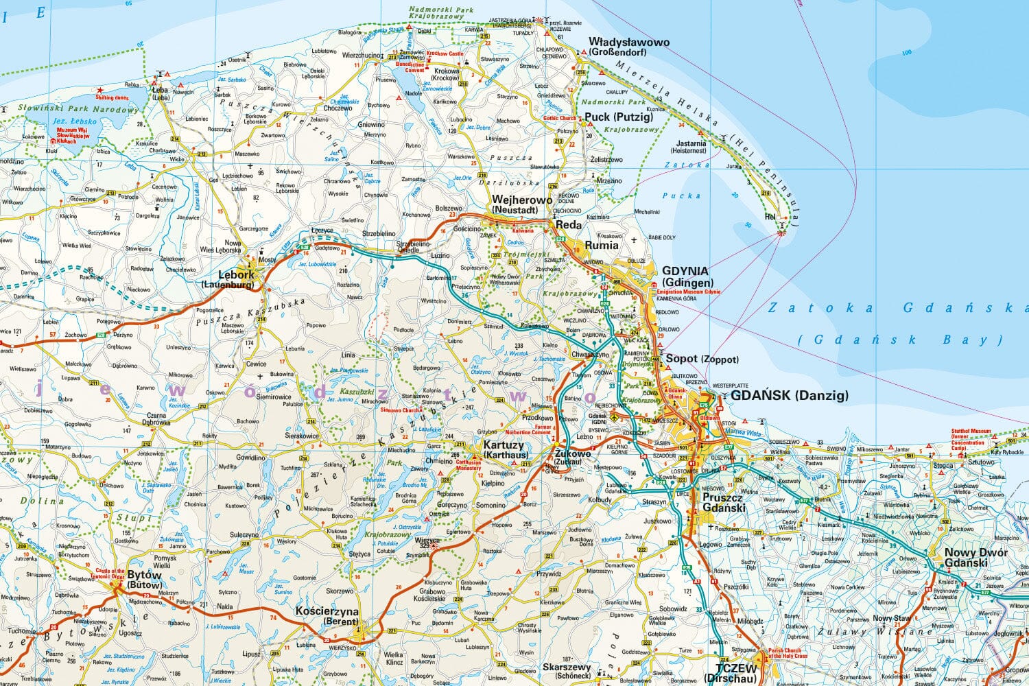 Carte routière - Pologne Nord | Reise Know How carte routière Reise Know-How 