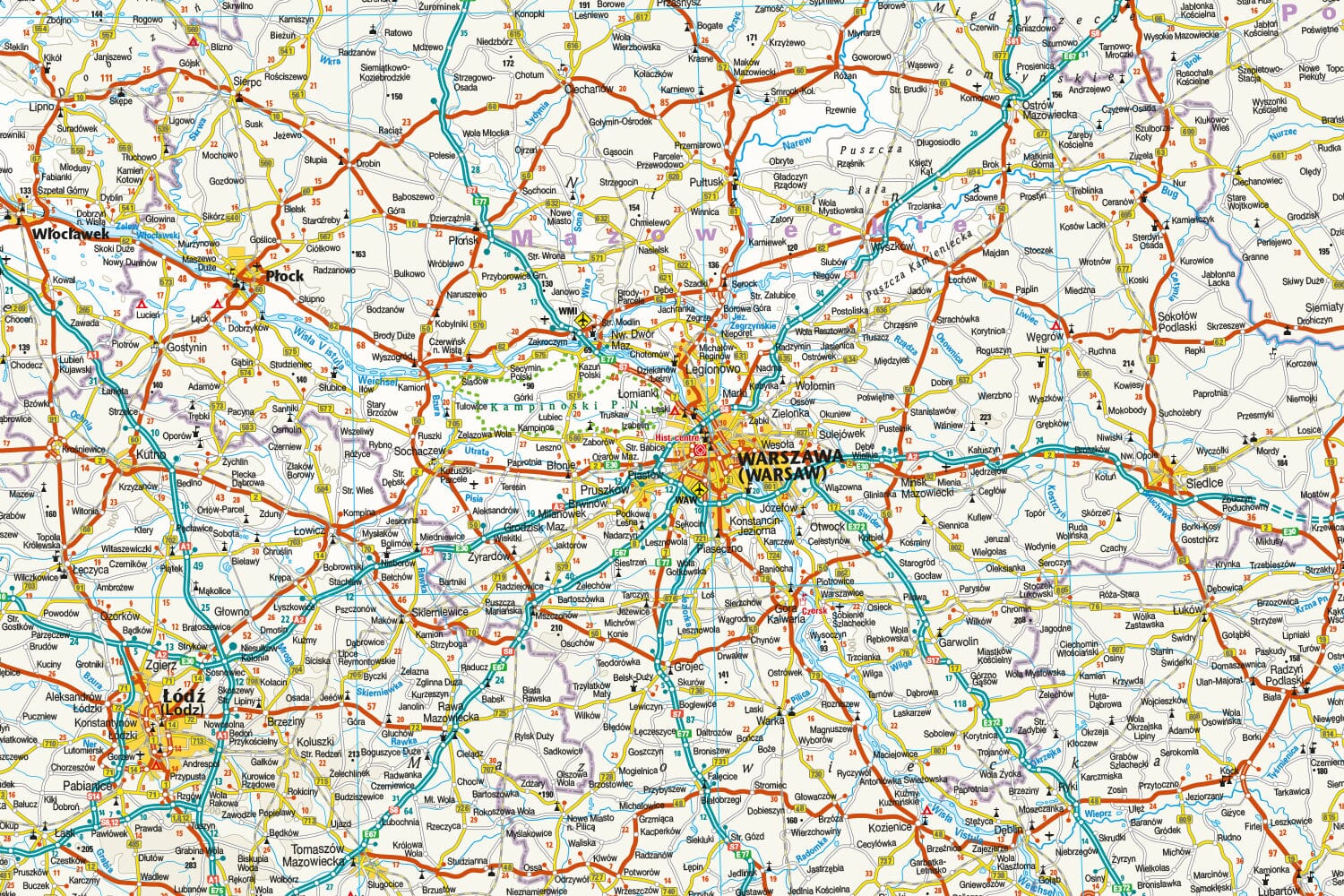 Carte routière - Pologne | Reise Know How carte routière Reise Know-How 