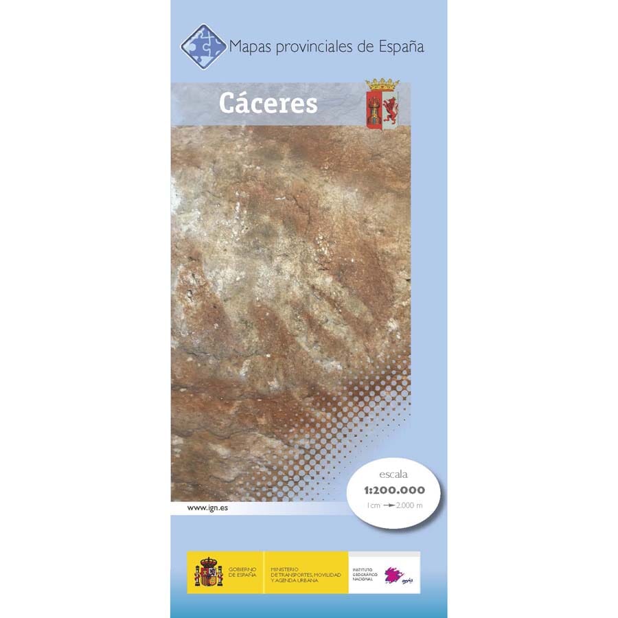Carte routière provinciale n° 11 - Cáceres (Estrémadure, Espagne) | CNIG carte pliée CNIG 