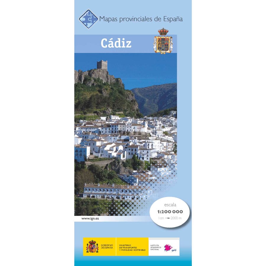 Carte routière provinciale n° 12 - Cadiz (Andalousie) | CNIG carte routière CNIG