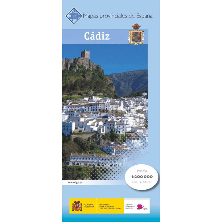 Carte routière provinciale n° 12 - Cadiz (Andalousie) | CNIG carte routière CNIG