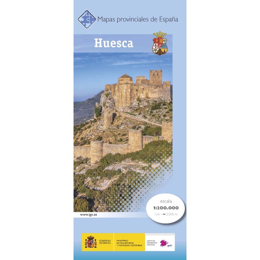 Carte routière provinciale n° 22 - Huesca (Aragon, Espagne) | CNIG carte routière CNIG