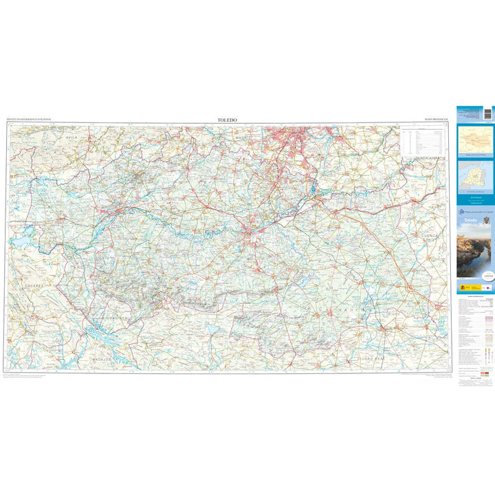 Carte routière provinciale n° 44 - Tolède (Espagne) | CNIG carte routière CNIG 
