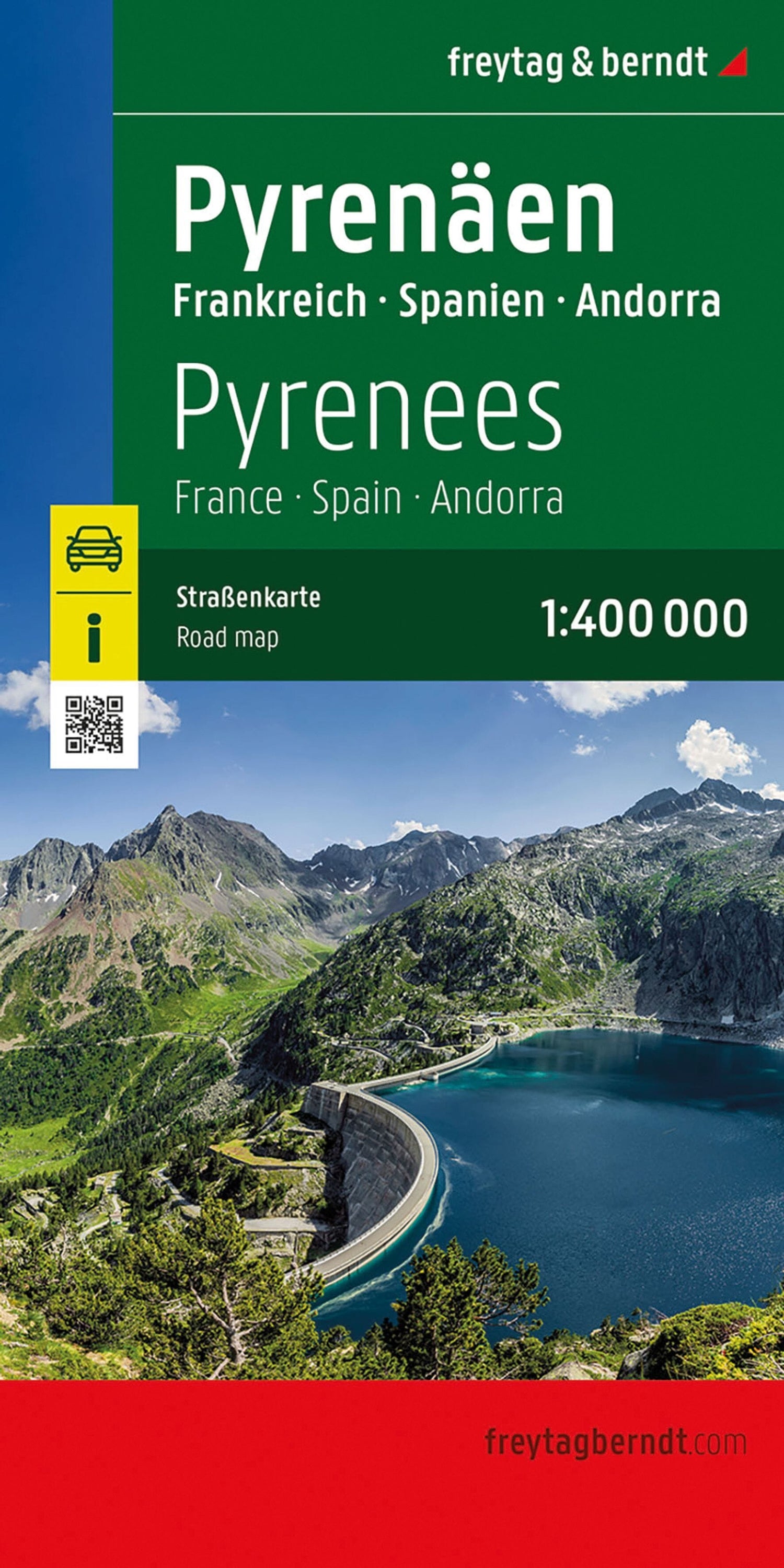 Carte routière - Pyrénées (France, Espagne, Andorre) | Freytag & Berndt carte routière Freytag & Berndt 