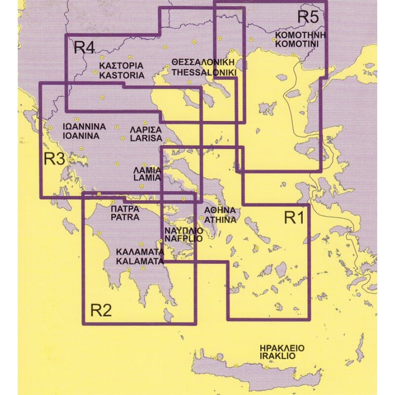 Carte routière R6 - Crète | Anavasi carte routière Anavasi