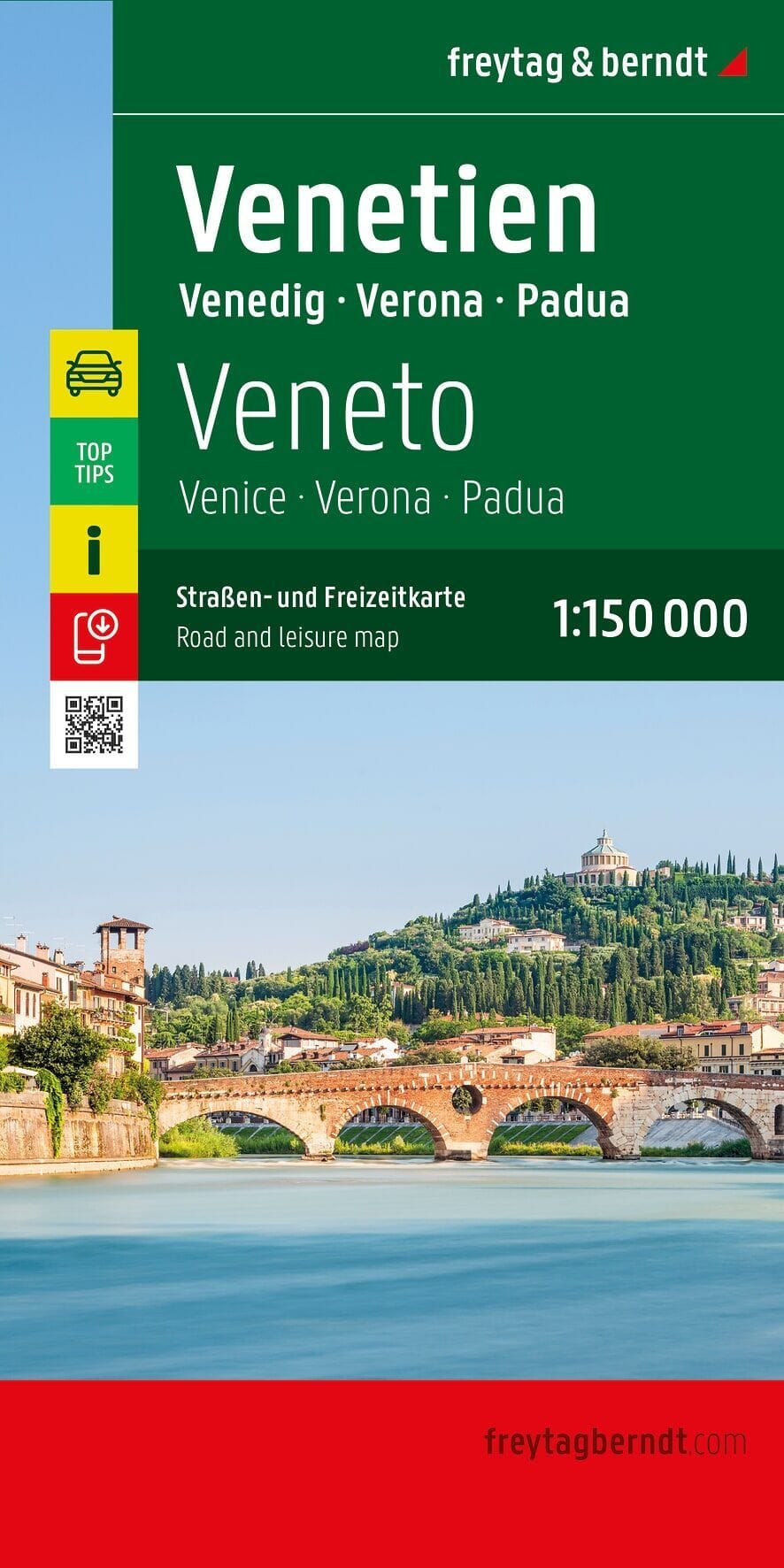 Carte routière - Région de Venise, Vérone & Padoue (Italie) | Freytag & Berndt carte routière Freytag & Berndt 