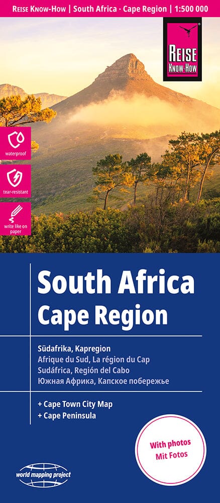 Carte routière - Région du Cap (Afrique du Sud) | Reise Know How carte routière Reise Know-How