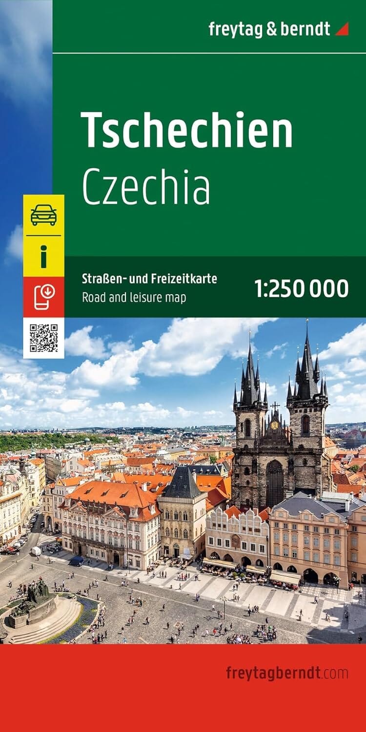Carte routière - République Tchèque au 1/250 000 | Freytag & Berndt carte routière Freytag & Berndt 