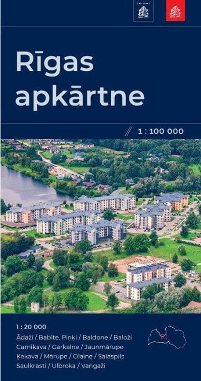 Carte routière - Riga et environs | Jana Seta carte routière Jana Seta