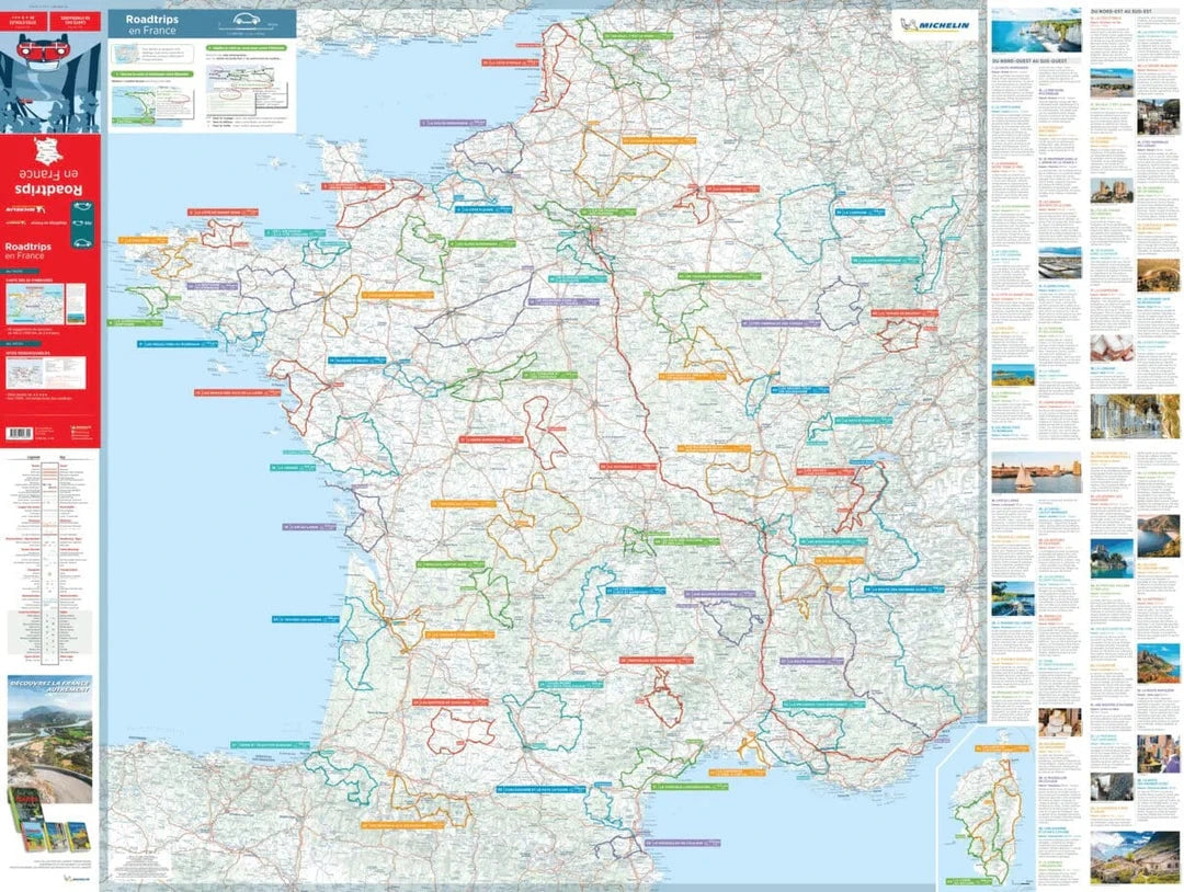 Carte routière - Roadtrips en France | Michelin carte routière Michelin