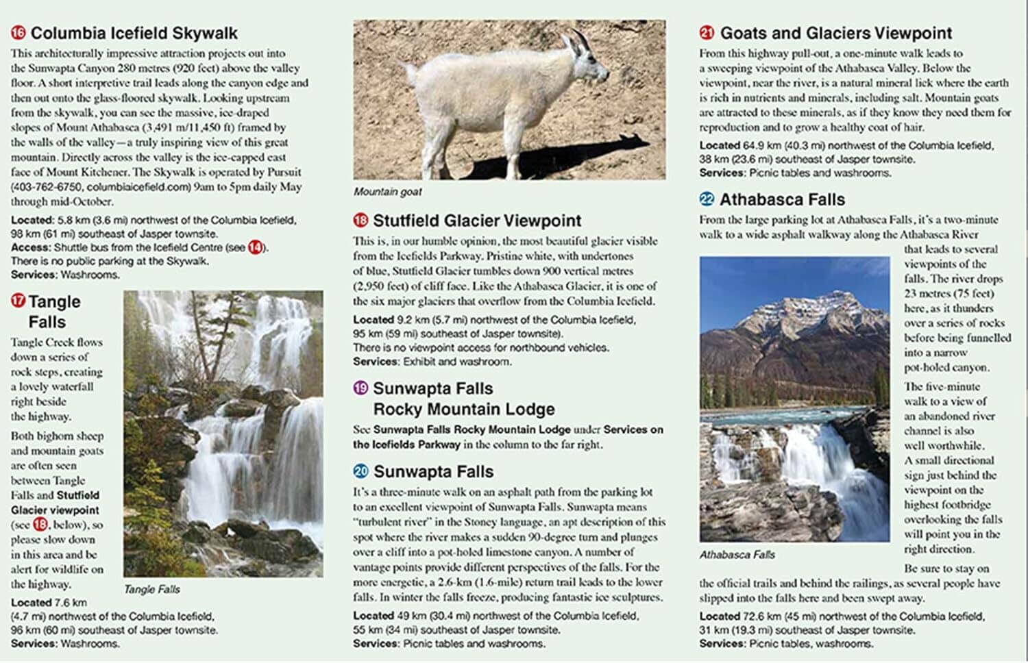 Carte routière - Route des Glaciers (PN Banff et Jasper, Alberta) | Gem Trek carte routière Gem Trek Publishing