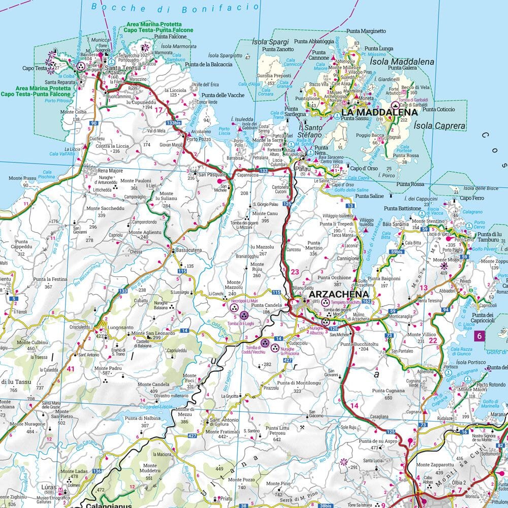 Carte routière - Sardaigne | Freytag & Berndt carte routière Freytag & Berndt