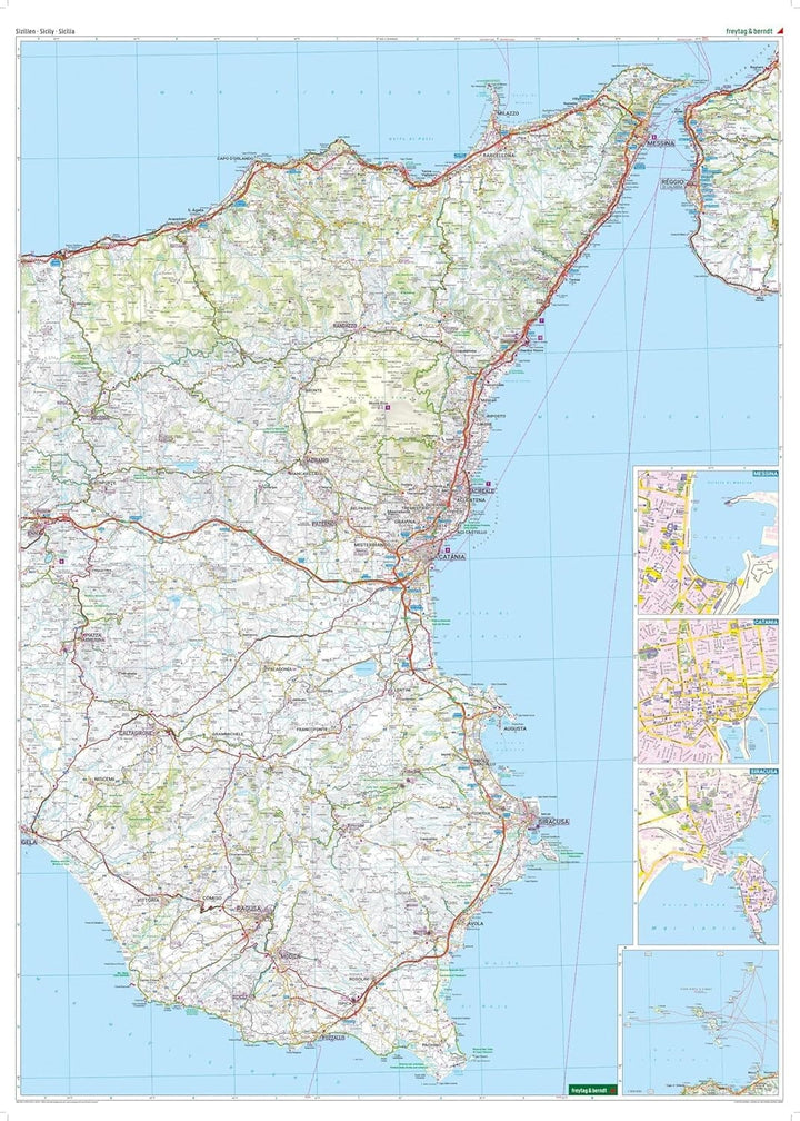 Carte routière - Sicile | Freytag & Berndt carte routière Freytag & Berndt 