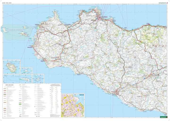 Carte routière - Sicile | Freytag & Berndt carte routière Freytag & Berndt 