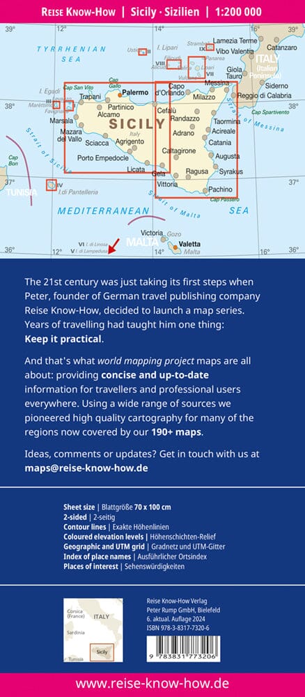Carte routière - Sicile (Italie) | Reise Know How carte pliée Reise Know-How 