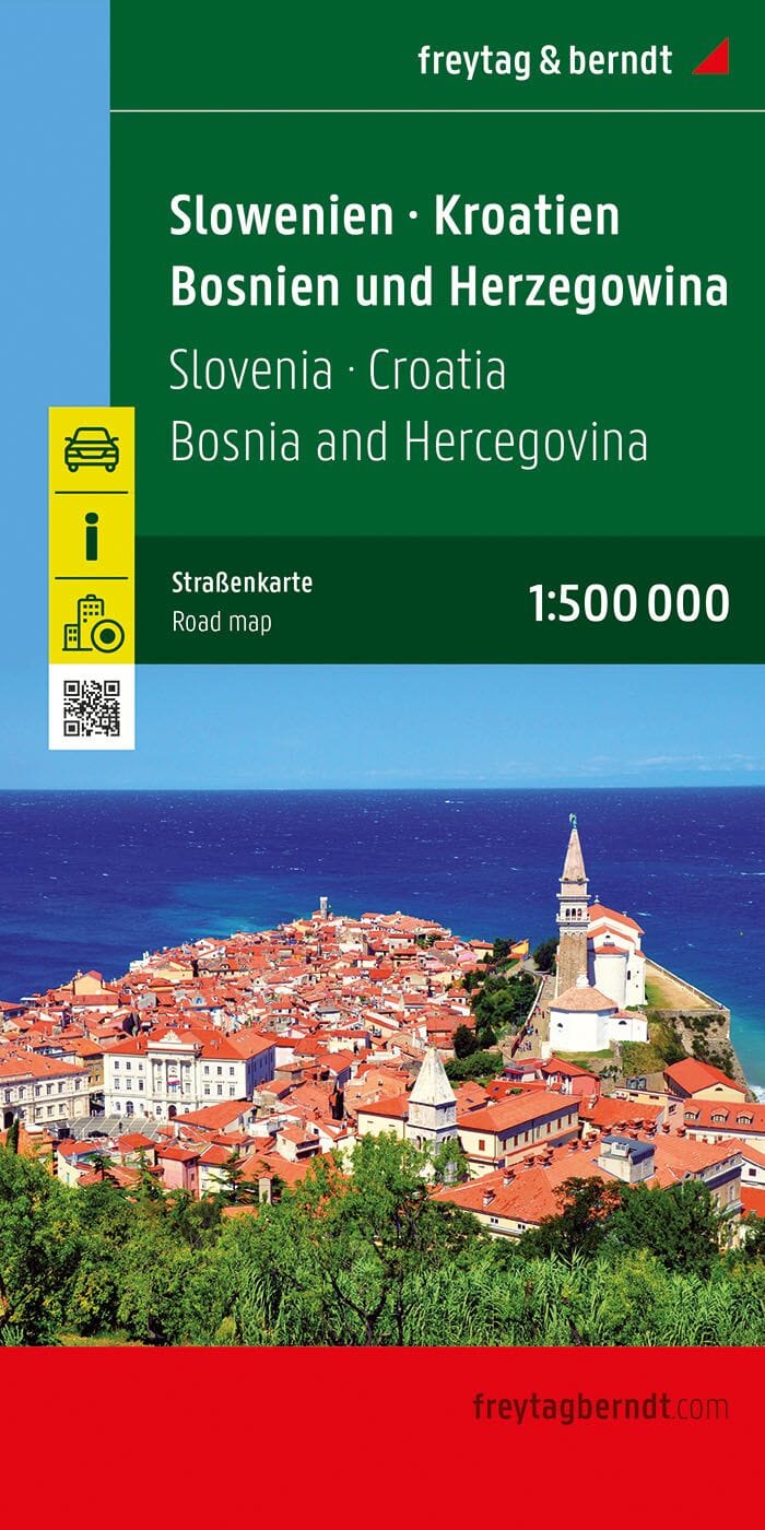 Carte routière - Slovénie, Croatie & Bosnie | Freytag & Berndt carte pliée Freytag & Berndt 