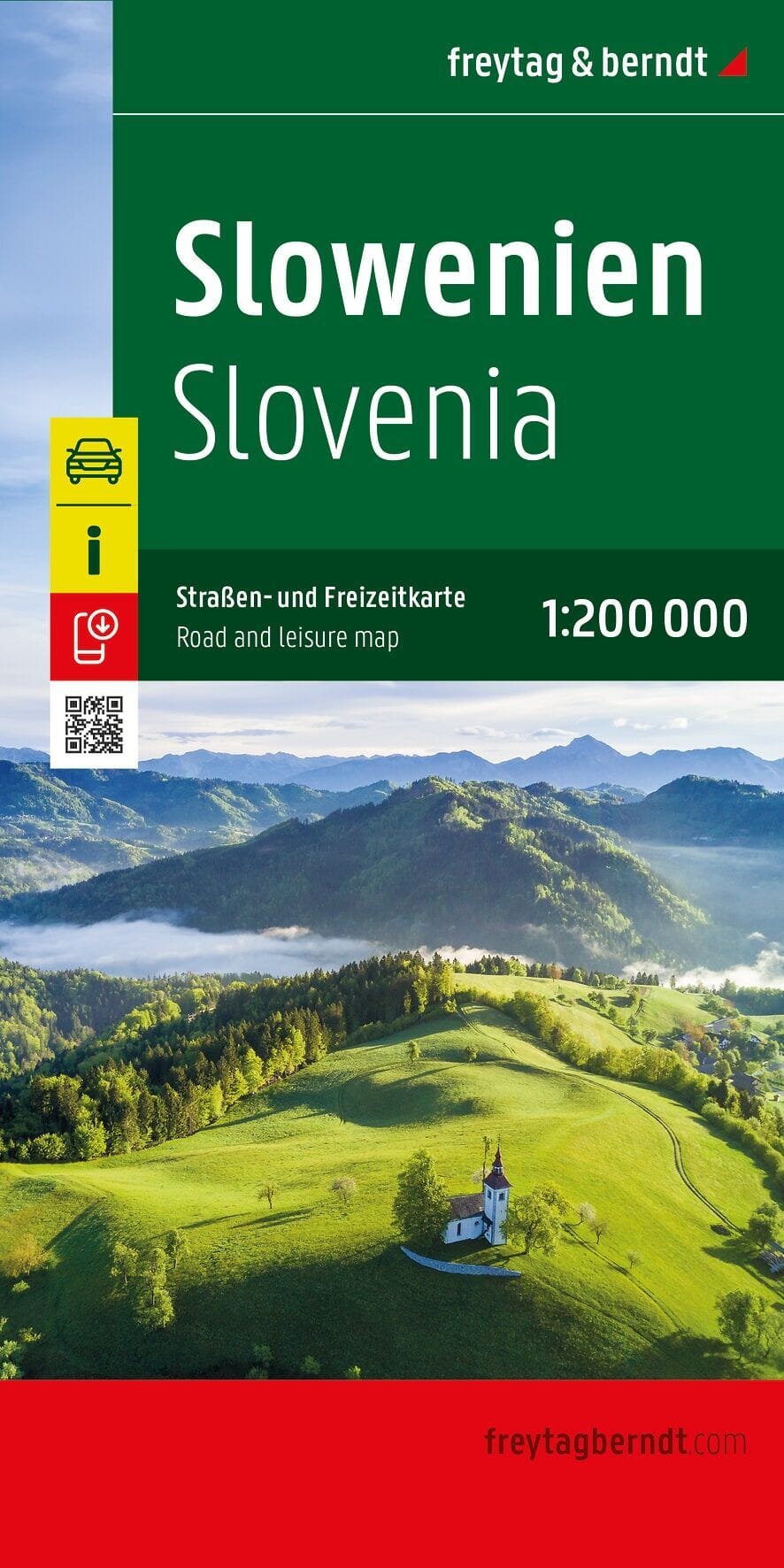 Carte routière - Slovénie | Freytag & Berndt - 1: 200 000 carte routière Freytag & Berndt 