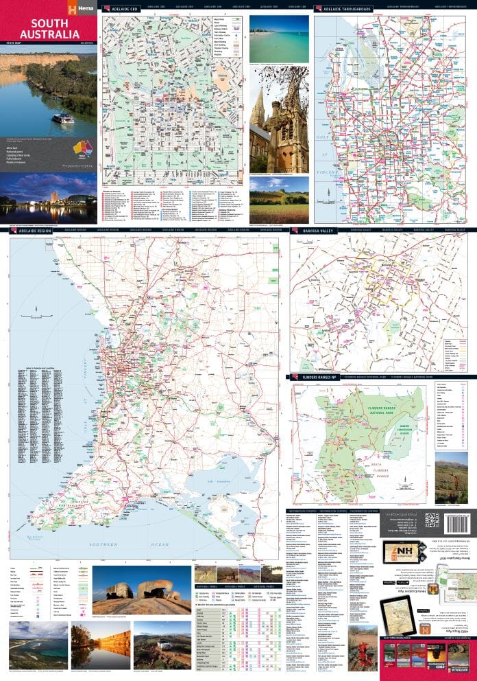 Carte routière - Sud de l'Australie | Hema Maps carte routière Hema Maps