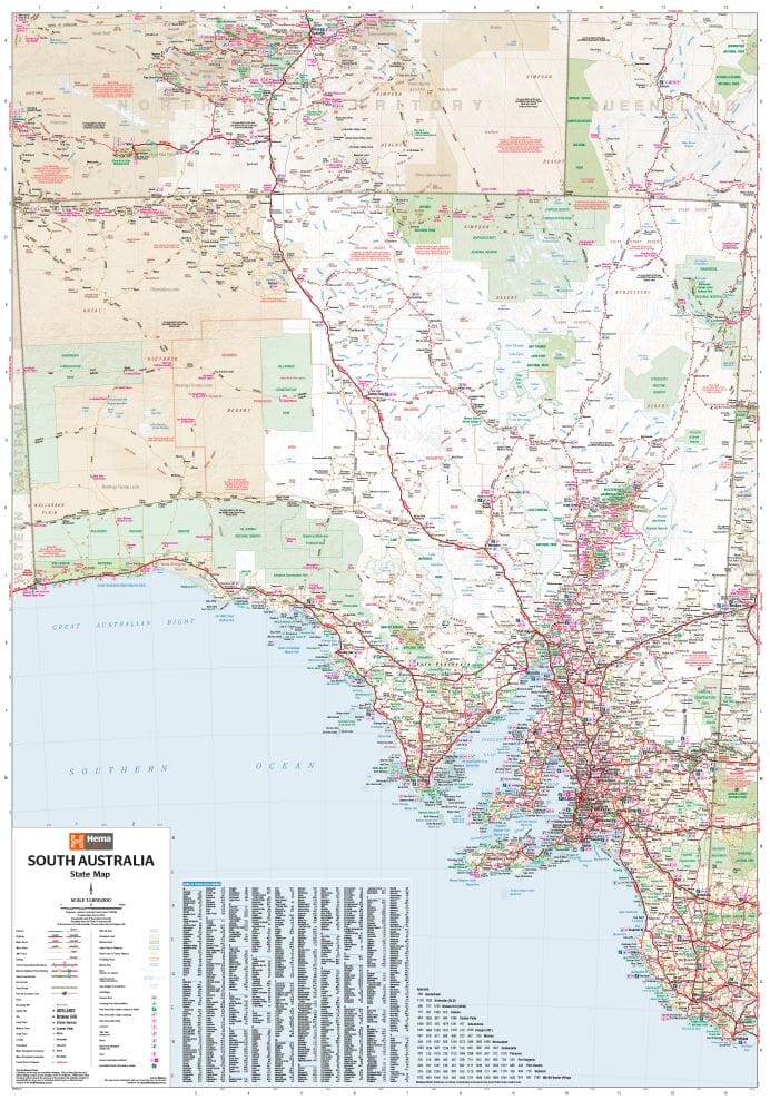 Carte routière - Sud de l'Australie | Hema Maps carte routière Hema Maps